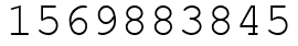 Число 1569883845.