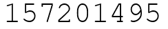 Число 157201495.