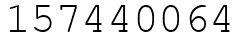 Число 157440064.