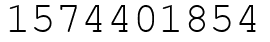 Число 1574401854.