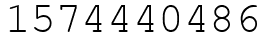 Число 1574440486.