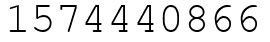 Число 1574440866.