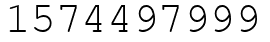 Число 1574497999.