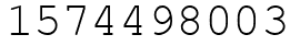 Число 1574498003.