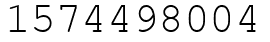 Число 1574498004.