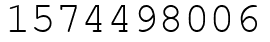Число 1574498006.