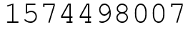Число 1574498007.