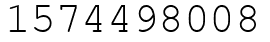 Число 1574498008.