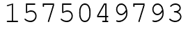 Число 1575049793.