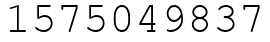 Число 1575049837.