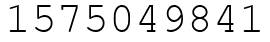 Число 1575049841.