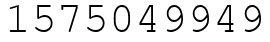 Число 1575049949.