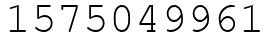 Число 1575049961.