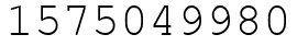 Число 1575049980.