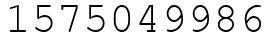 Число 1575049986.