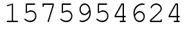 Число 1575954624.
