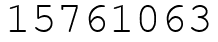Число 15761063.