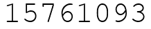 Число 15761093.