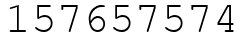 Число 157657574.