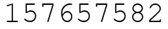 Число 157657582.