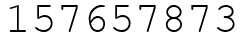 Число 157657873.