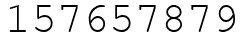 Число 157657879.