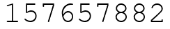 Число 157657882.