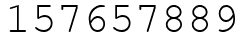 Число 157657889.