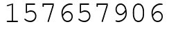 Число 157657906.