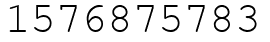Число 1576875783.