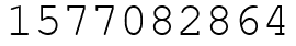 Число 1577082864.