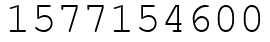 Число 1577154600.