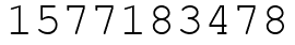 Число 1577183478.
