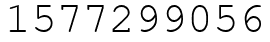 Число 1577299056.