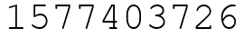 Число 1577403726.