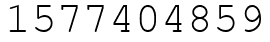 Число 1577404859.