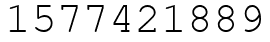 Число 1577421889.
