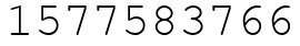 Число 1577583766.