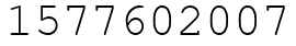 Число 1577602007.