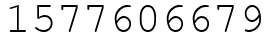 Число 1577606679.
