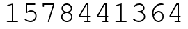 Число 1578441364.