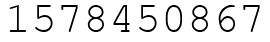 Число 1578450867.