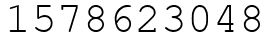 Число 1578623048.