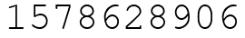 Число 1578628906.