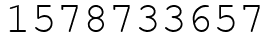 Число 1578733657.