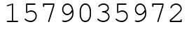 Число 1579035972.