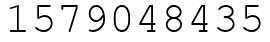 Число 1579048435.