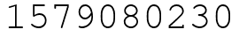 Число 1579080230.