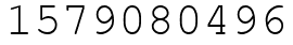 Число 1579080496.