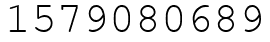 Число 1579080689.